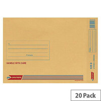 GoSecure Bubble Lined Envelope Size 8 270x360mm Gold Pack of 20 PB02155 GoSecure Bubble Lined Envelope Size 8 270x360mm Gold Pack of 20 PB02155