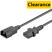 Microconnect Power Cable - Black, 3m, C13 to C14 Coupler