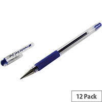 Pentel Hybrid Blue Gel Grip Rollerball Pen 0.6mm Pack of 12 Pentel Hybrid Blue Gel Grip Rollerball Pen 0.6mm Pack of 12