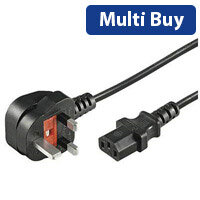 Microconnect Power Cable - Black, 2m, BS 1363 to C13 Coupler