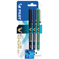 Pilot V Ball Rollerball Pens Assorted Pack of 3 3131910540878UK Pilot V Ball Rollerball Pens Assorted Pack of 3 3131910540878UK