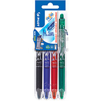 Pilot FriXion Set2Go Rollerball Click Assorted Pack of 4 3131910546801 Pilot FriXion Set2Go Rollerball Click Assorted Pack of 4 3131910546801