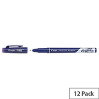 Pilot FriXion Fineliner Violet Pack of 12 4902505560583 Pilot FriXion Fineliner Violet Pack of 12 4902505560583