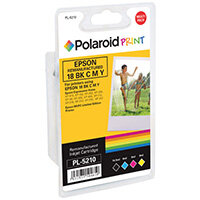 Polaroid Epson 18 Remanufactured Inkjet Cartridge KCMY Pack of 4 T180640-COMP PL Polaroid Epson 18 Remanufactured Inkjet Cartridge KCMY Pack of 4 T180640-COMP PL