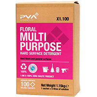 PVA Hard Surface Cleaner Sachets Aqua Pack of 100 PVAA3-100 PVA Hard Surface Cleaner Sachets Aqua Pack of 100 PVAA3-100