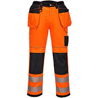 Portwest PW306 PW3 Mens Stretch Trousers Orange & Black Size 44 Portwest PW306 PW3 Mens Stretch Trousers Orange & Black Size 44