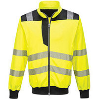 Portwest PW370 PW3 Hi-Vis Sweatshirt Yellow & Black Medium