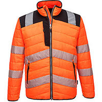 Portwest PW371 PW3 Hi-Vis Baffle Jacket Orange & Black 3XL