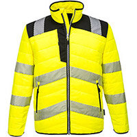 Portwest PW371 PW3 Hi-Vis Baffle Jacket Yellow & Black Large