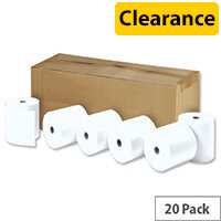 Thermal Printer Rolls 80x80x12.7mm Length 80m - Paper Thermal Rolls - Ref. TH243 (Pack of 20)