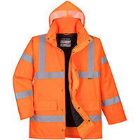 Portwest RT30 Hi-Vis Traffic Jacket RIS Orange Large