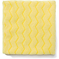 Rubbermaid HYGEN Microfiber Cloth With Zig-zag Scrubbing Strips Yellow Rubbermaid HYGEN Microfiber Cloth With Zig-zag Scrubbing Strips Yellow