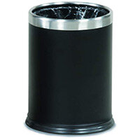 Rubbermaid Executive Series Hide-A-Bag Open-Top Waste Bin 13.2L Black Rubbermaid Executive Series Hide-A-Bag Open-Top Waste Bin 13.2L Black