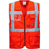 Portwest S476 Berlin Executive Vest Red Medium