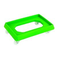 VFM Green Plastic Dolly For 600x400mm Containers Ref 382991 VFM Green Plastic Dolly For 600x400mm Containers Ref 382991