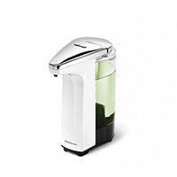Simplehuman Liquid Sensor Soap Pump Dispenser 237ml White - Takes 4 AA Batteries (not included) ST1018 Simplehuman Liquid Sensor Soap Pump Dispenser 237ml White - Takes 4 AA Batteries (not included) ST1018