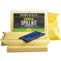 Portwest SM91 Spill Chemical Kit 50L (Pack of 3) Yellow