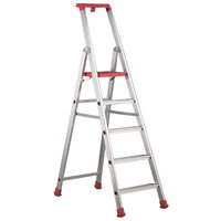 Marea Single Sided Step Ladder - 6 Step - a durable, multipurpose stepladder solution with non-slip design and easy storage
