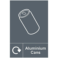 Spectrum Industrial Recycle Sign Aluminium Cans 150x200mm SAV 18112 Spectrum Industrial Recycle Sign Aluminium Cans 150x200mm SAV 18112