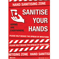 Sanitise Your Hands Polypropylene with Adhesive A3 FA064A3ARP Sanitise Your Hands Polypropylene with Adhesive A3 FA064A3ARP