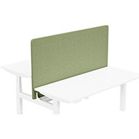 Acoustic Screen For Leap Height Adjustable Bench W1600xH850mm - Camira CARA Fabric - Colour Code: EJ186-Fair Isle