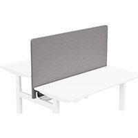 Acoustic Screen For Leap Height Adjustable Bench W1600xH850mm - Camira CARA Fabric - Colour Code: EJ196-Denny