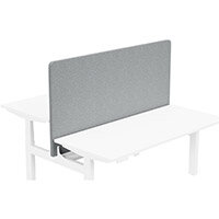 Acoustic Screen For Leap Height Adjustable Bench W1600xH850mm - Camira BLAZER LITE Fabric - Colour Code: LTH61-True