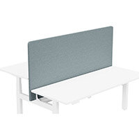 Acoustic Screen For Leap Height Adjustable Bench W1800xH850mm - Camira CARA Fabric - Colour Code: EJ189-Ronay