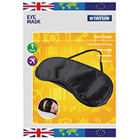 Status Travel Eye Mask with Strap Pack of 10 SEYEMASK1PKB10 Status Travel Eye Mask with Strap Pack of 10 SEYEMASK1PKB10
