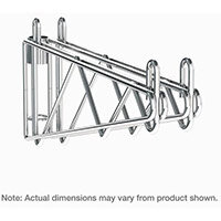 Adjustable Double Chrome Wall Mounted Bracket For 356mm Deep Metro Wire Shelves