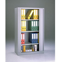 Cupboard Tambour Side Opening Medium Hxwxd: 1651X1000X470mm Grey Cupboard Tambour Side Opening Medium Hxwxd: 1651X1000X470mm Grey