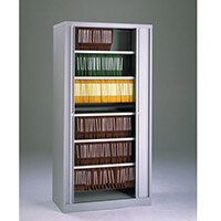 Cupboard Tambour Side Opening Large Hxwxd: 1968X1000X470mm Grey Cupboard Tambour Side Opening Large Hxwxd: 1968X1000X470mm Grey