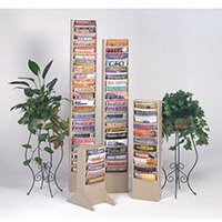 Rack Literature 23 Pockets 1651x248x105mm Black