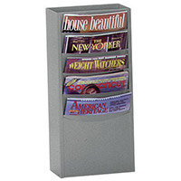 Rack Literature 5 Pockets 533x248x105mm Grey