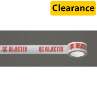 Polypropylene message tape - Q.C. Rejected, 36 rolls