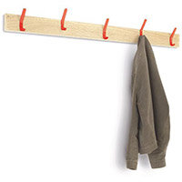 Probe Wall Hook Strip - Type A - 1500mm Length - 8 Hooks - Red 7 Year Warranty