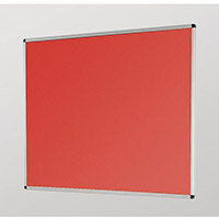 Aluminum Frame Noticeboard 2400x1200mm Silver Frame Red Board