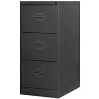 Filing Cabinet Kontrax Black Steel HxWxD: 1009x458x622mm Filing Cabinet Kontrax Black Steel HxWxD: 1009x458x622mm