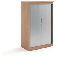 System Horizontal Tambour Door Cupboard Beech HxWxD: 1600x550x550 System Horizontal Tambour Door Cupboard Beech HxWxD: 1600x550x550
