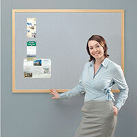 Eco-Friendly Noticeboards 1200X1200 Grey Board