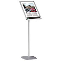 Silver A3 Fixed Height Lobby Stand