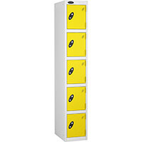 Probe 5 Door Locker Cam Lock ACTIVECOAT W305xD305xH1780mm White Body Lemon Door 7 Year Warranty
