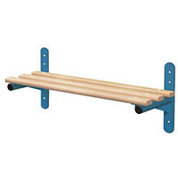 Probe Wall Mounted Bench Type F With Blue Frame & Ash Slats L1500xD350mm 7 Year Warranty