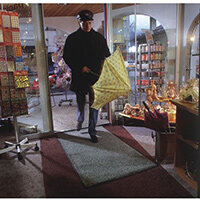 Washable Entrance Mat 115x175Cm Black/Mink