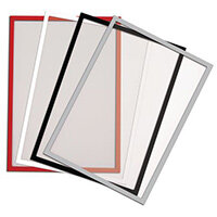A4 Magnetic Clear Pockets Each White