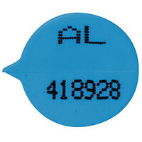 Blue Numbered Round Seals Pack Of 500