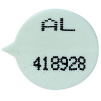 White Numbered Round Seals Pack Of 500