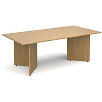 Rectangular Arrow Leg Boardroom Table HxWxD 725x2000x1000mm Oak Rectangular Arrow Leg Boardroom Table HxWxD 725x2000x1000mm Oak