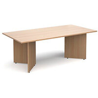 Rectangular Arrow Leg Boardroom Table HxWxD 725x2000x1000mm Beech Rectangular Arrow Leg Boardroom Table HxWxD 725x2000x1000mm Beech