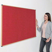 Shield Light Oak Wood Effect Frame Eco-Colour Fire Resistant Notice Board 1200x1500 Red Shield Light Oak Wood Effect Frame Eco-Colour Fire Resistant Notice Board 1200x1500 Red